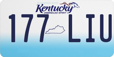 KY license plate 177LIU