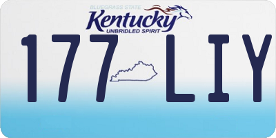 KY license plate 177LIY