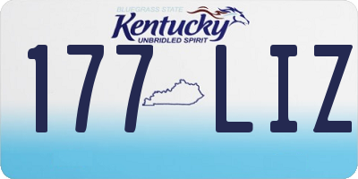 KY license plate 177LIZ