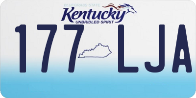KY license plate 177LJA