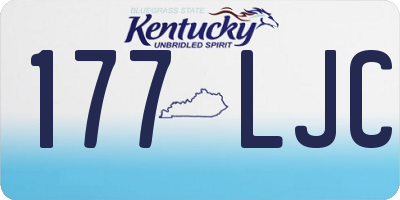 KY license plate 177LJC