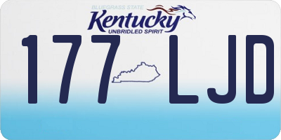 KY license plate 177LJD