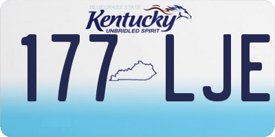 KY license plate 177LJE