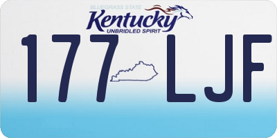 KY license plate 177LJF