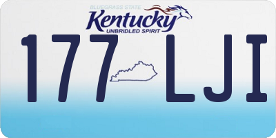 KY license plate 177LJI
