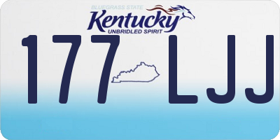 KY license plate 177LJJ