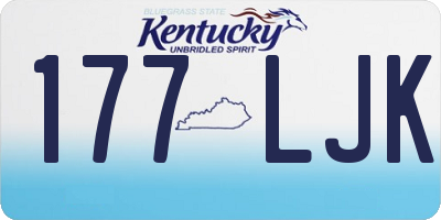 KY license plate 177LJK