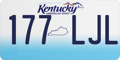 KY license plate 177LJL