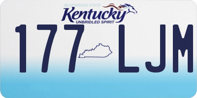 KY license plate 177LJM