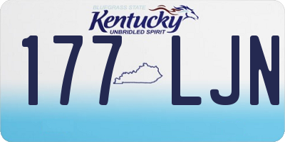 KY license plate 177LJN