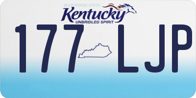 KY license plate 177LJP