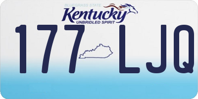 KY license plate 177LJQ