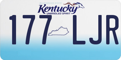 KY license plate 177LJR