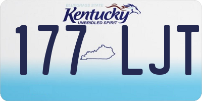 KY license plate 177LJT