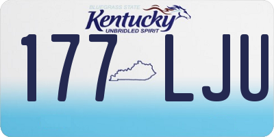 KY license plate 177LJU