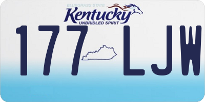 KY license plate 177LJW