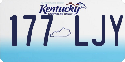 KY license plate 177LJY