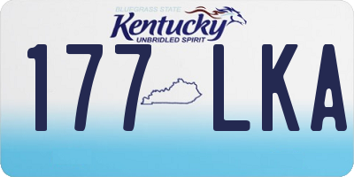 KY license plate 177LKA