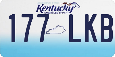 KY license plate 177LKB