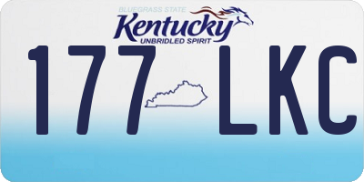 KY license plate 177LKC