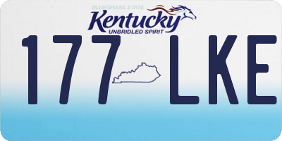 KY license plate 177LKE
