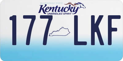 KY license plate 177LKF