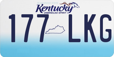 KY license plate 177LKG