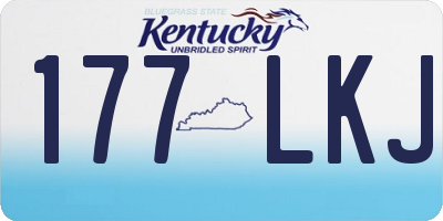 KY license plate 177LKJ