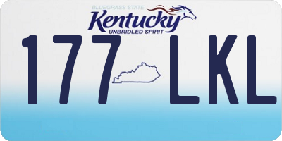 KY license plate 177LKL