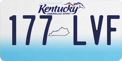 KY license plate 177LVF