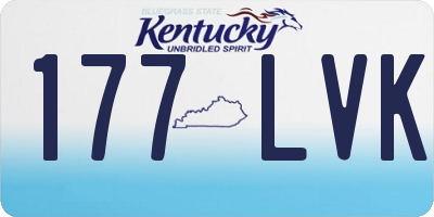 KY license plate 177LVK