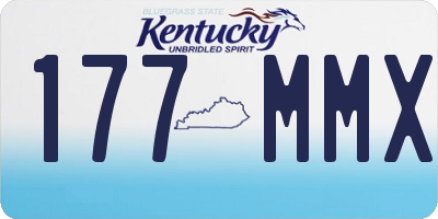 KY license plate 177MMX