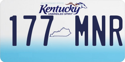 KY license plate 177MNR