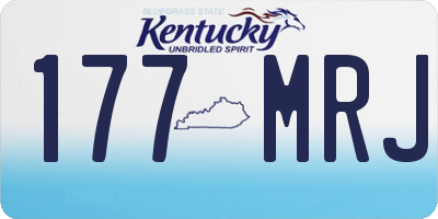 KY license plate 177MRJ