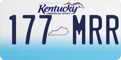 KY license plate 177MRR