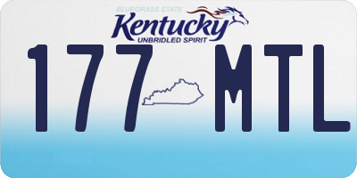 KY license plate 177MTL