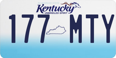 KY license plate 177MTY
