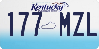 KY license plate 177MZL