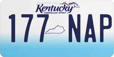 KY license plate 177NAP