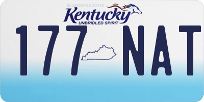 KY license plate 177NAT