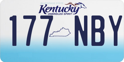 KY license plate 177NBY