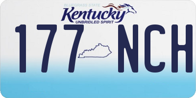 KY license plate 177NCH