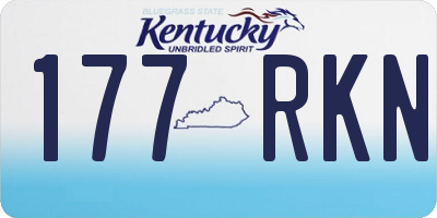 KY license plate 177RKN