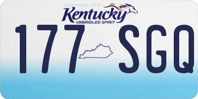 KY license plate 177SGQ