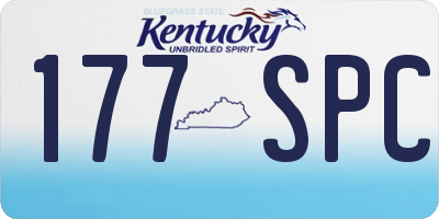 KY license plate 177SPC