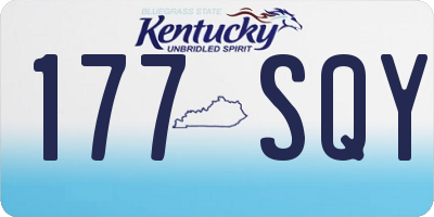 KY license plate 177SQY