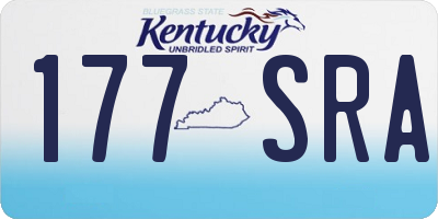 KY license plate 177SRA