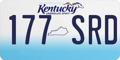 KY license plate 177SRD