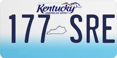 KY license plate 177SRE