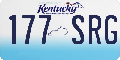 KY license plate 177SRG